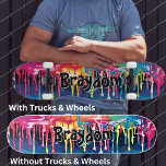 Skateboard Ajouter un nom, peindre un graffiti<br><div class="desc">Ajouter un nom ou n'importe quel texte,  Paint Drip Graffiti Skateboard,  - voir mon magasin pour beaucoup plus de grands designs.</div>