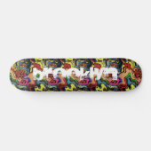 Skateboard Ajouter votre graffiti de ville Abstrait (Horz)