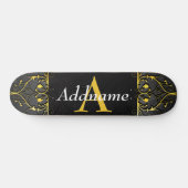 Skateboard Ajouter votre nom et votre initiale (Horz)