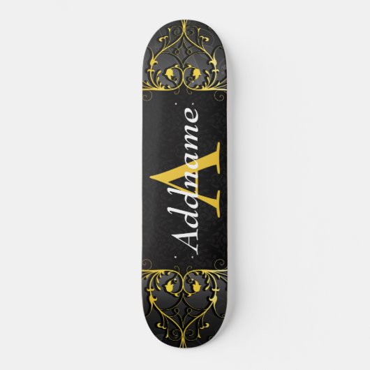Skateboard Ajouter votre nom et votre initiale (Recto)