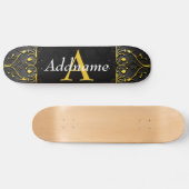 Skateboard Ajouter votre nom et votre initiale (Horz)