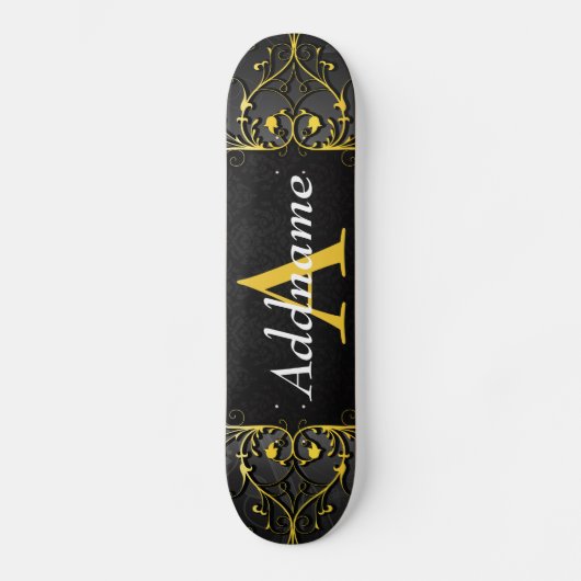 Skateboard Ajouter votre nom et votre initiale (Recto)