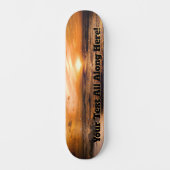 Skateboard Ajouter votre nom ou message - Beach Sunset (Recto)