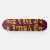 Skateboard Ajouter Votre Propre Nom Personnalisé Magenta Pers (Horz)