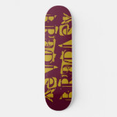 Skateboard Ajouter Votre Propre Nom Personnalisé Magenta Pers (Recto)