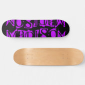 Skateboard Ajouter Votre Propre Nom Personnalisé Purple Perso (Horz)