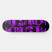 Skateboard Ajouter Votre Propre Nom Personnalisé Purple Perso (Horz)