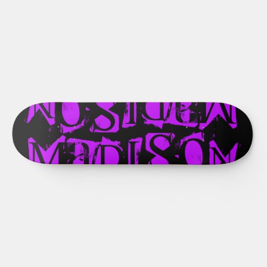 Skateboard Ajouter Votre Propre Nom Personnalisé Purple Perso (Horz)