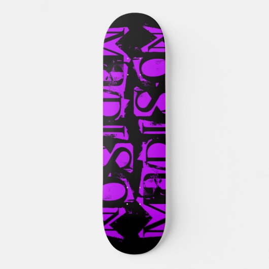 Skateboard Ajouter Votre Propre Nom Personnalisé Purple Perso (Recto)
