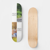 Skateboard Ajoutez vos propres photos, texte et jetez pi arri (Recto)