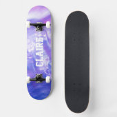 Skateboard Ajoutez Votre Nom Glace Froide Violet (Recto)