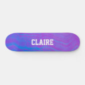 Skateboard Ajoutez Votre Nom Violet Cool (Horz)