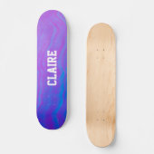 Skateboard Ajoutez Votre Nom Violet Cool (Recto)