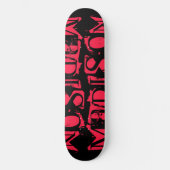 Skateboard Ajoutez Votre Propre Nom Personnalisé Neon Rose Pe (Recto)