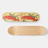 Skateboard Akodai - Hiroshige's Colorful Japanese Fish Print (Horz)