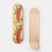 Skateboard Akodai - Hiroshige's Colorful Japanese Fish Print (Recto)