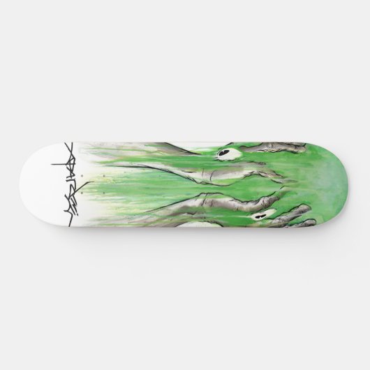 Skateboard Alex Pardee "Lazyface toxique " (Horz)