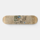 Skateboard Alice dans l'art vintage de dictionnaire de (Horz)