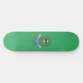 Skateboard Alien dans son petit vaisseau spatial (Horz)