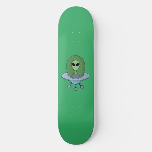 Skateboard Alien dans son petit vaisseau spatial (Recto)