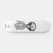 Skateboard Alien gris, je veux croire (Horz)