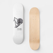 Skateboard Alien gris, la vérité est là (Recto)