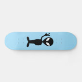 Skateboard Alien UFO Martian Skateboards Rose (Horz)