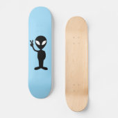 Skateboard Alien UFO Martian Skateboards Rose (Recto)