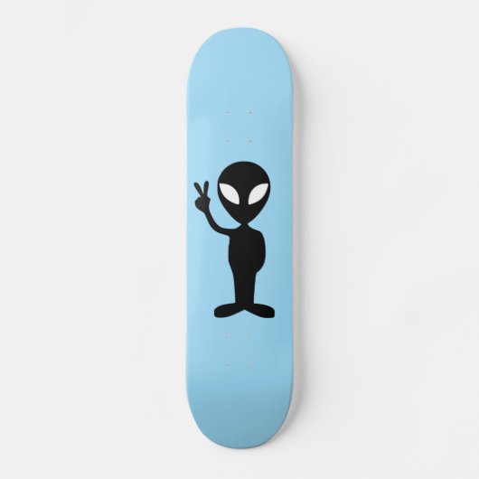 Skateboard Alien UFO Martian Skateboards Rose (Recto)