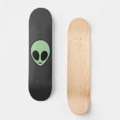 Skateboard Alien vert (Recto)