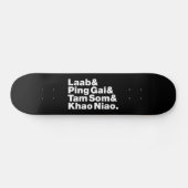 Skateboard Alimentation de la rue laotienne (Horz)