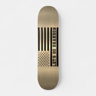 Skateboard Allons voir Brandon Brass Gold Sheen