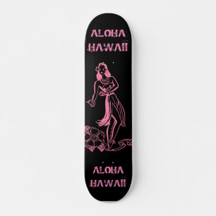 Skateboard Aloha Girl