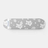 Skateboard Aloha Gray Classic Hawaï Motif sans fil (Horz)