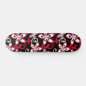 SKATEBOARD ALOHA HAWAII (BLACK/RED) (Horz)