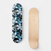 SKATEBOARD ALOHA HAWAII (NOIR/BLEU) (Recto)