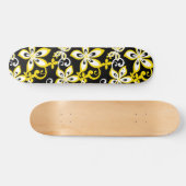 SKATEBOARD ALOHA HAWAII (NOIR/JAUNE) (Horz)