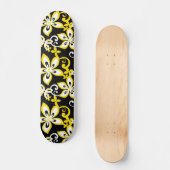 SKATEBOARD ALOHA HAWAII (NOIR/JAUNE) (Recto)