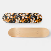 SKATEBOARD ALOHA HAWAII (NOIR/ORANGE) (Horz)