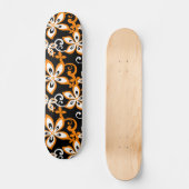 SKATEBOARD ALOHA HAWAII (NOIR/ORANGE) (Recto)