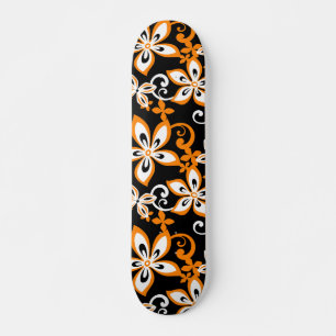 SKATEBOARD ALOHA HAWAII (NOIR/ORANGE)