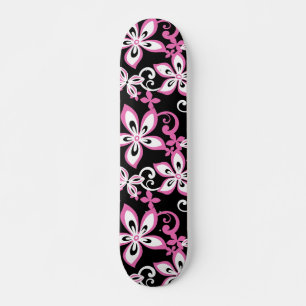 SKATEBOARD ALOHA HAWAII (NOIR/ROSE)