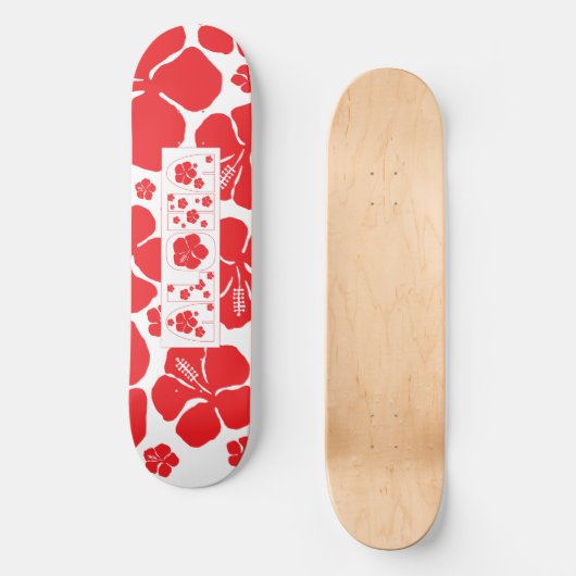 Skateboard Aloha Hibiscus (Recto)