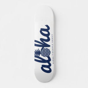 Skateboard Aloha pineapple LogoColor-Navy