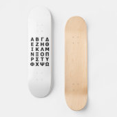 Skateboard Alphabet grec (Recto)