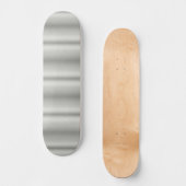 Skateboard Aluminium brossé gris argenté métallique (Recto)