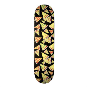 Skateboard Amant aléatoire dynamique frais de pizza de motif