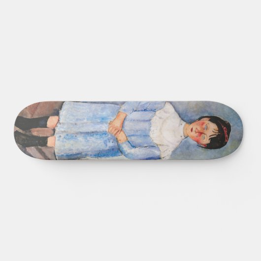 Skateboard Amedeo Modigliani - Petite fille en bleu (Horz)