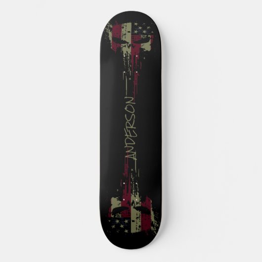 skateboard AMERICA GRUNGE (Voorkant)