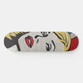 Skateboard American Blonde Retro Pop Art (Horz)
